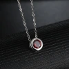 Kashi Jewelry Cross-border Korean version diamond-encrusted jewelry for women, simple round zircon necklace, three-dimensional crystal pendant, short style Application Scenario